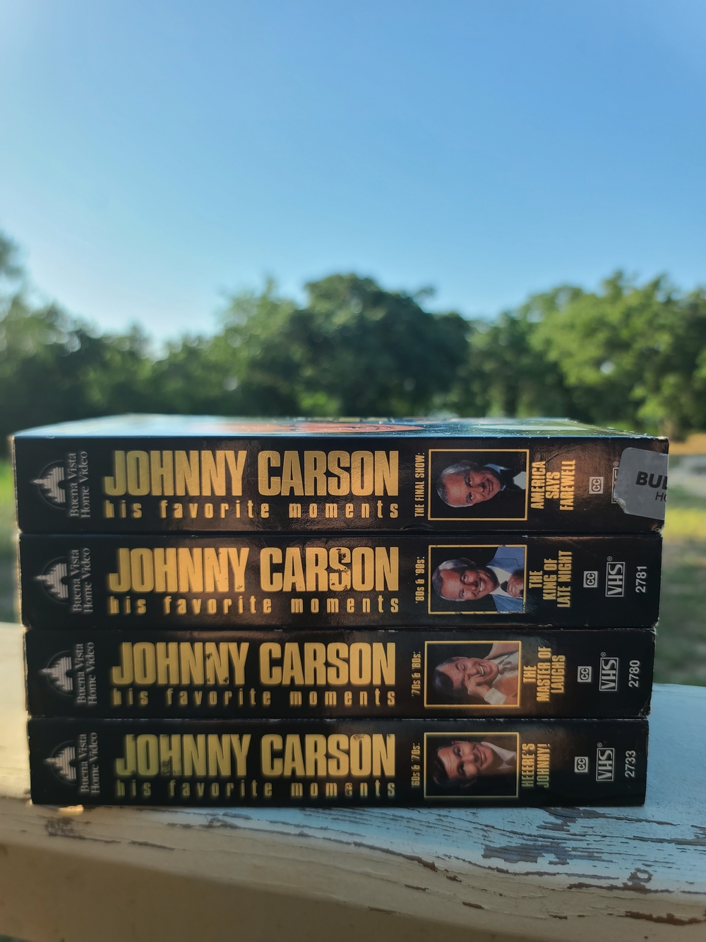 Johnny Carson His Favorite Moments VHS Lot of 4 From The Tonight Show